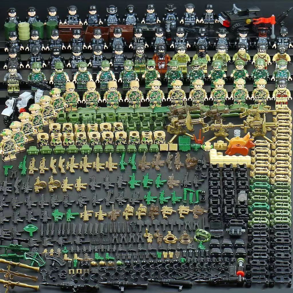 Hot Sale#[Shop Hot Sale]Compatible with LEGO military building blocks, Chinese special police and sp