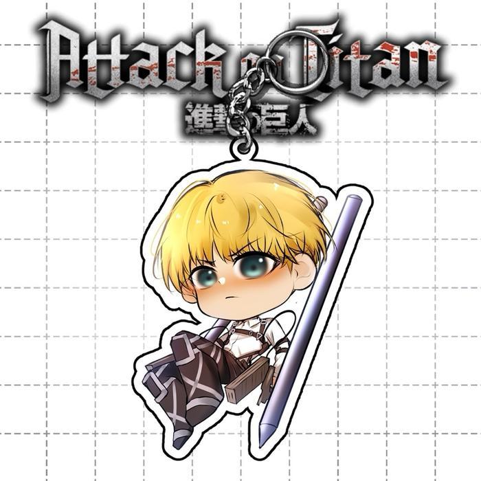 Gantungan Kunci Attack on Titan | Keychain Anime Akrilik | AoT - Armin