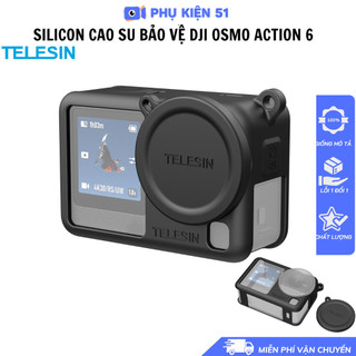 Silicon Telesin Dji Osmo Action 6 bảo vệ màn hình camera chống trầy xước