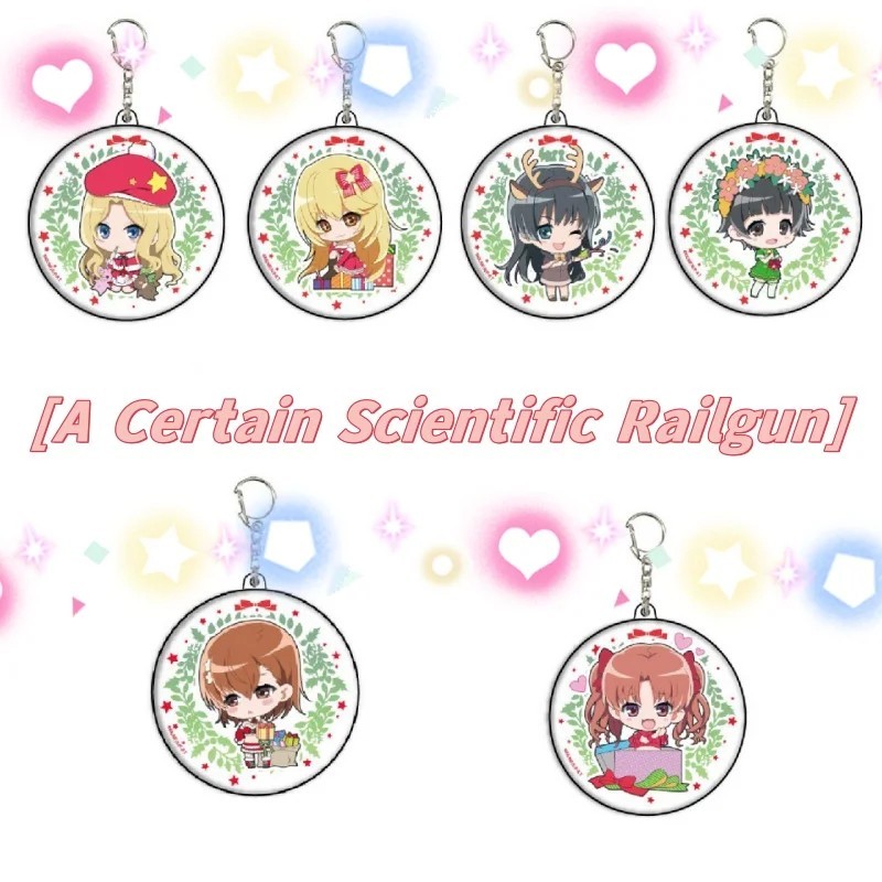 Móc khóa mô hình Anime A Certain Scientific Railgun Toaru Kagaku no Railgun Mica Acrylic treo balo t