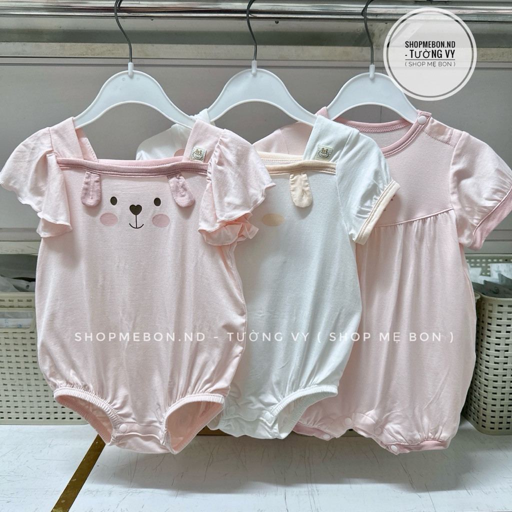 [ Lil - Little Love ] Bộ liền thân - Body Lil cộc tay mềm mát cho bé trai bé gái