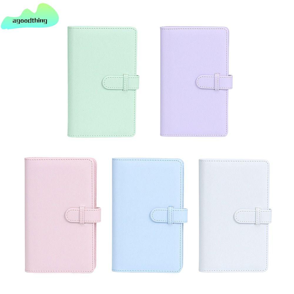 AGOODTHING Phim Camera Da PU Giấy Ảnh Lưu Trữ 3 inch Cho Fujifilm Instax mini 12