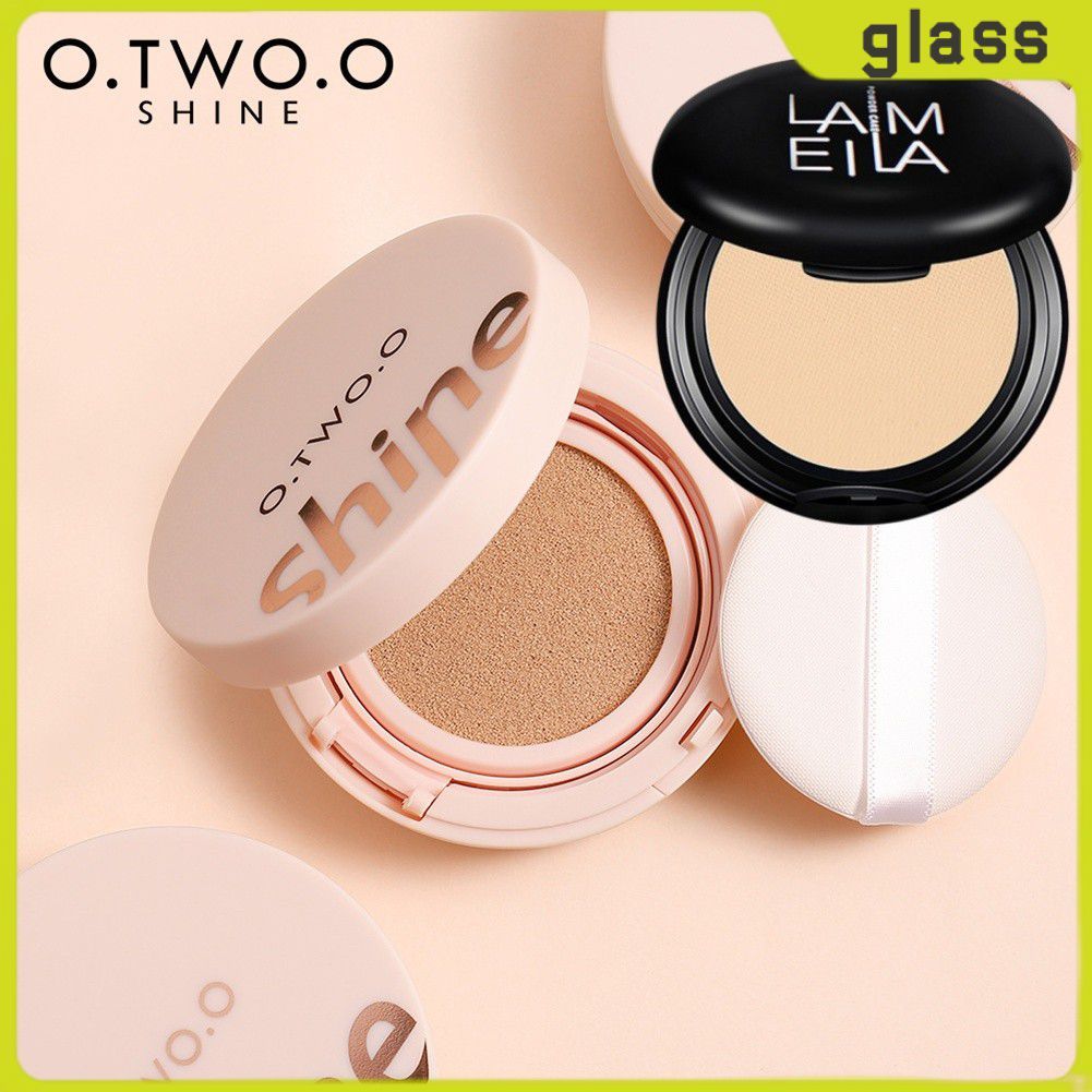 COD 【2pcs】o.two.o Kem Nền BB Dạng Cushion Che Phủ Toàn Diện, Tự Nhiên, Chống Thấm Nước, Lâu Trôi<gla
