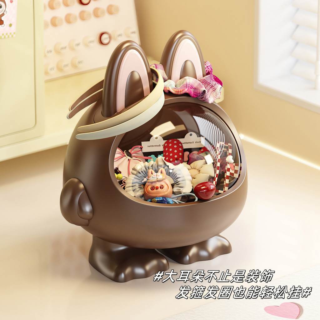 hộp đựng phụ kiện tóc hình thỏ dễ thương đồ trang trí bàn học đồ trang trí bàn làm việc đồ trang trí