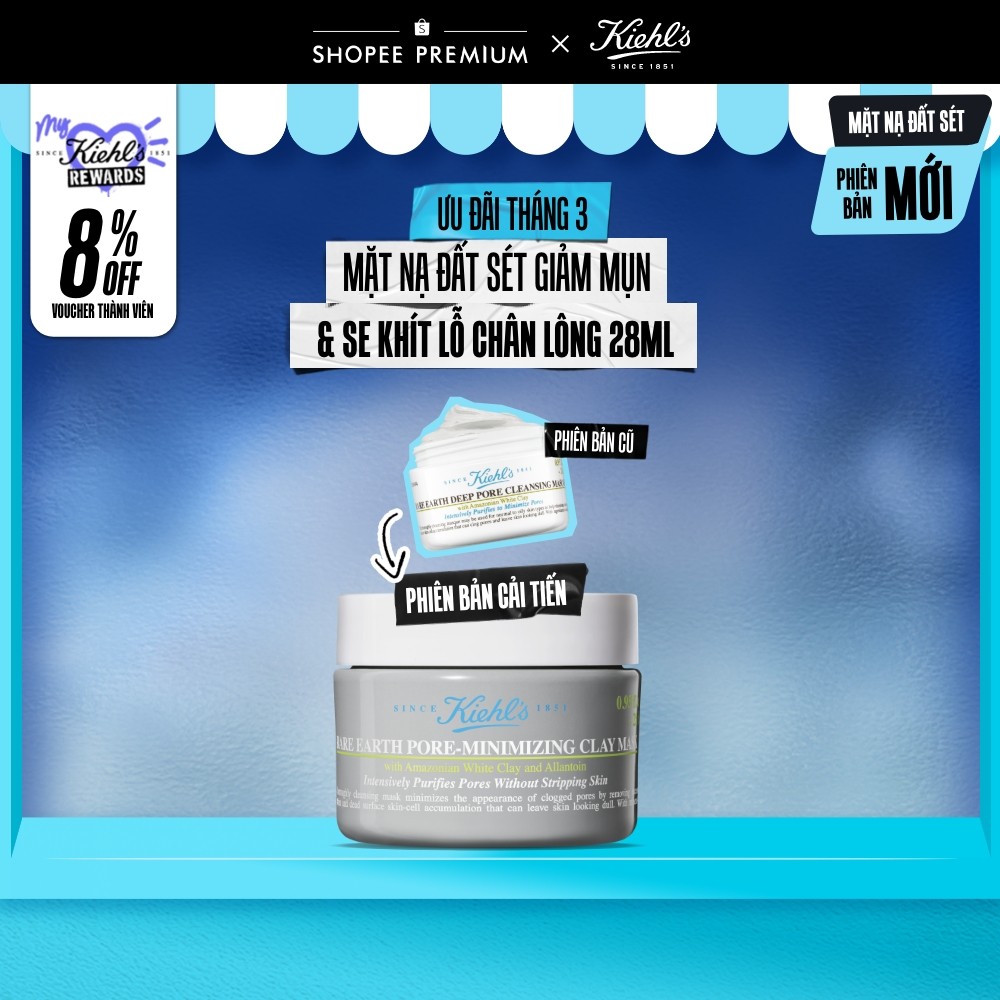 [NEW] Mặt nạ đất sét Kiehl's Rare Earth Deep Pore Cleansing Masque 28ml