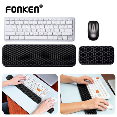 Bàn Phím Fonken Cổ Tay Còn Lại Chuột Miếng Lót Cổ Tay Cho Văn Phòng Máy Tính Laptop Dễ Dàng Gõ Giảm Đau