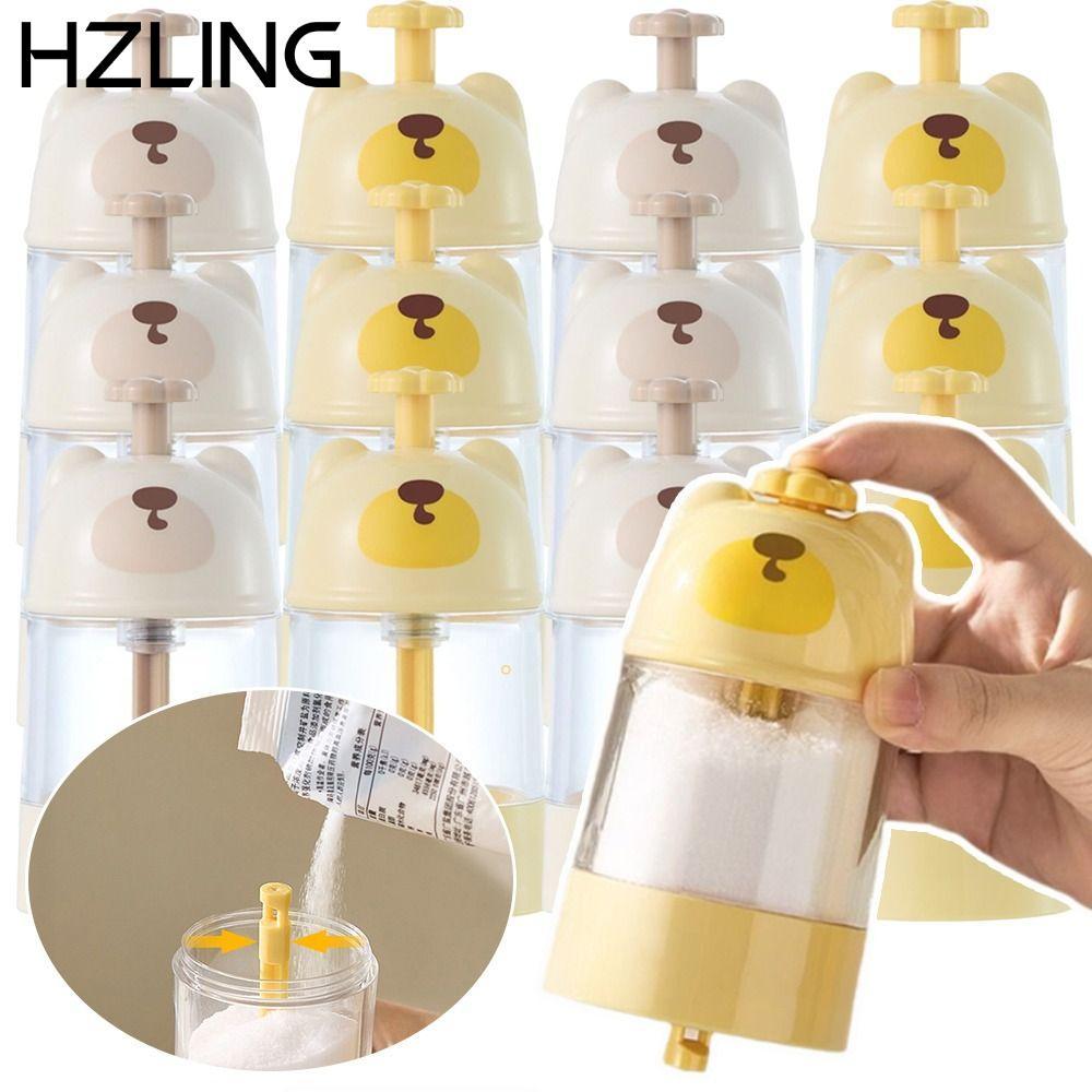 Hộp đựng muối BBQ dã ngoại HZLING, Chai gia vị trong suốt chống bụi, Bình đựng gia vị dạng báo chí đ