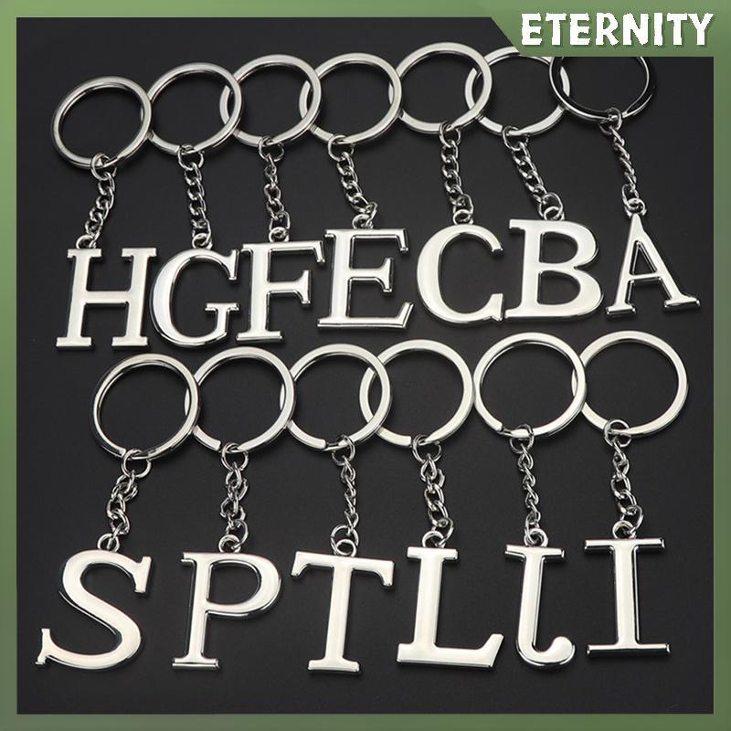 ETERNITY Sáng Tạo Bảng Chữ Cái Mặt Dây Chuyền Thời Trang 26 Chữ Cái Bảng Chữ Cái Ban Đầu Móc Khóa 26