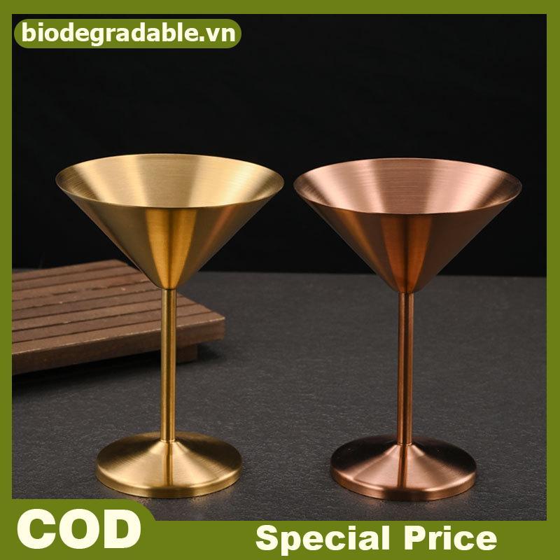 BD Thép không gỉ Martini Ly Cotail Kính Kem Tráng Miệng Cốc Uống Champagne Cốc Kim Loại Nhà Hàng Tha