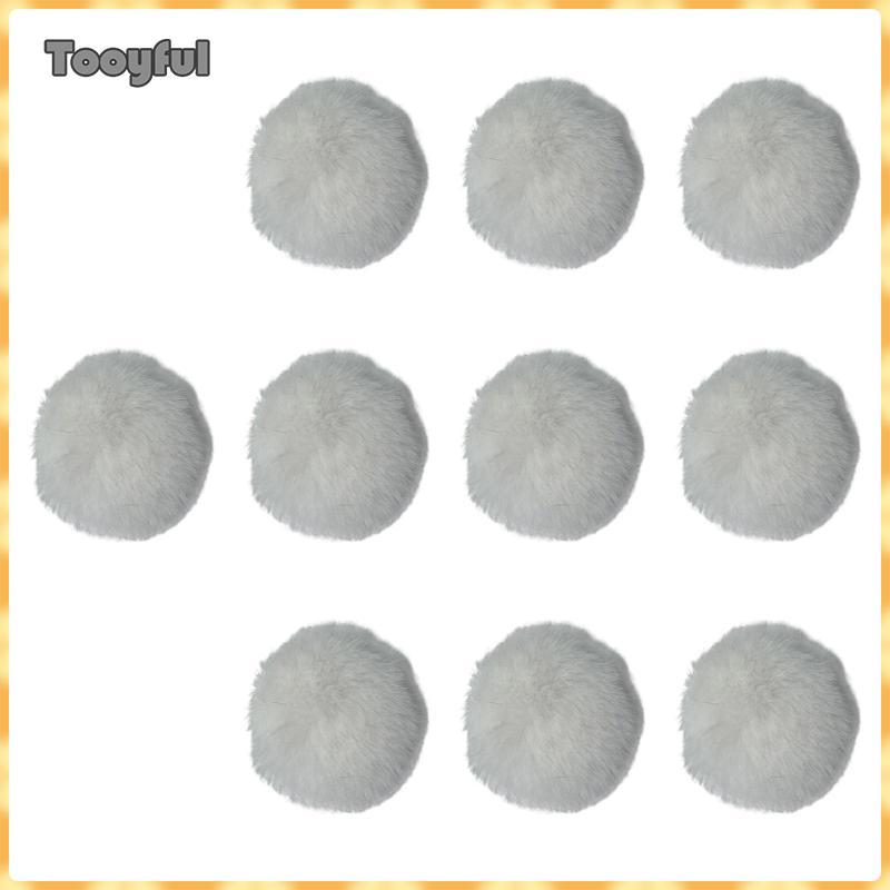 10 Chiếc Mic Furry Kính Chắn Gió Muff Mini Furry Kính Chắn Gió Để Phát Trực Tuyến Ngoài Trời