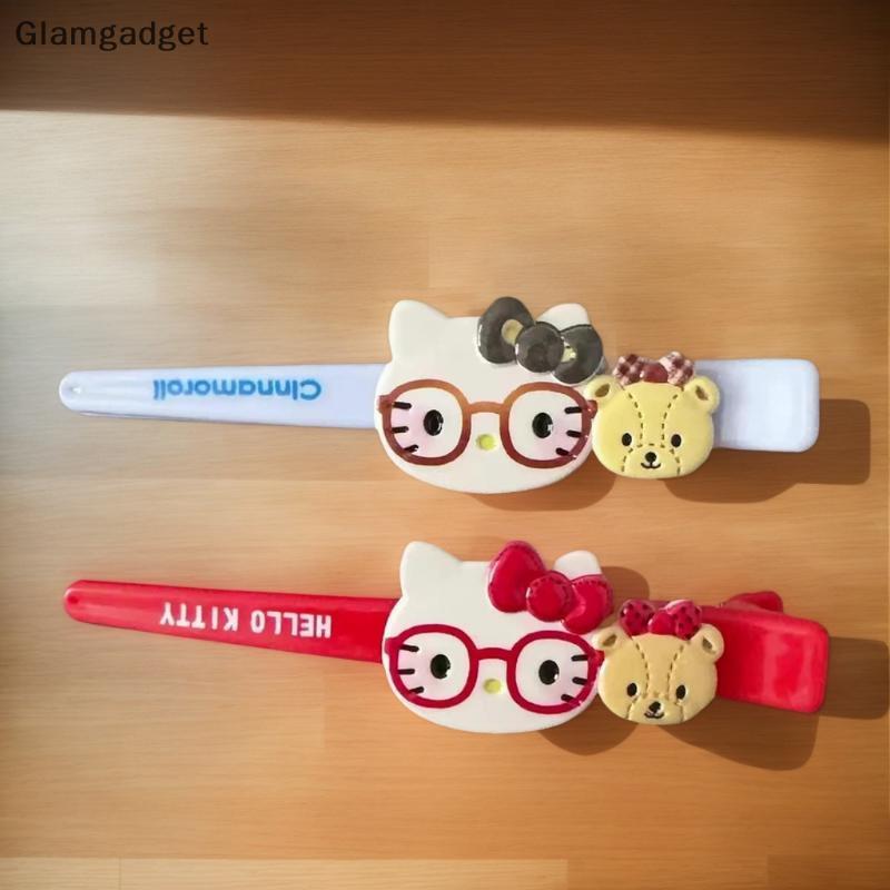 [Glg] 1 / 2 / 4 Cái Anime KT Cat Kẹp Tóc Dễ Thương Barrette Hawaii Hello Kitty Frangipani Kẹp Tóc Kẹ