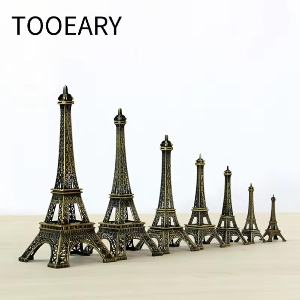Tượng tháp Eiffel CÔNG CỤ, Mô hình tháp Eiffel thiết kế tinh tế bằng đồng, Kim loại 7 kích cỡ chất l