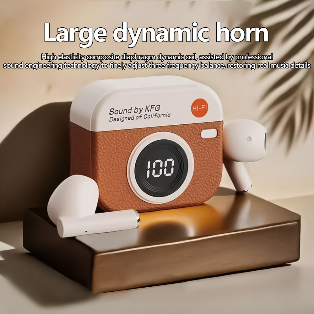 Tai nghe không dây mini HQAi H12 TWS, pin lâu, âm thanh Hi-fi, mic tích hợp