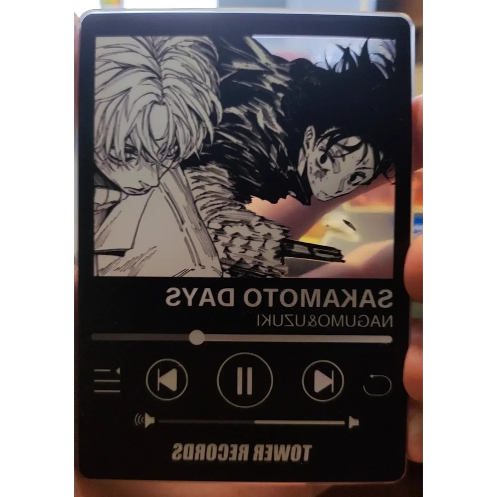 Card Anime Sakamoto Days Thẻ Acrylic Trong Suốt Nagumo Shin Asakura Trang Trí Bàn Học Phụ Kiện Manga