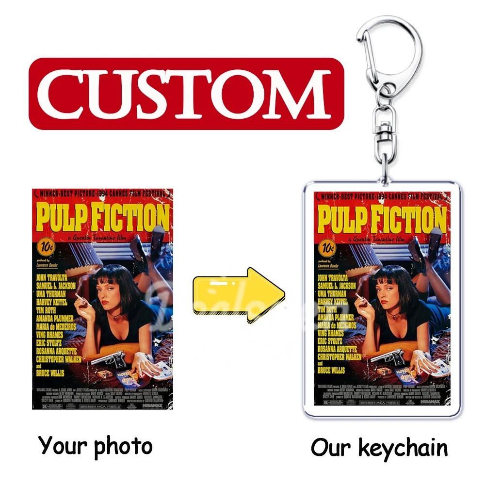 Móc Khóa In Theo Yêu Cầu Mica Acrylic Trong Suốt In Ảnh Thần Tượng Idol Kpop Anime Phim Ảnh Làm Quà 