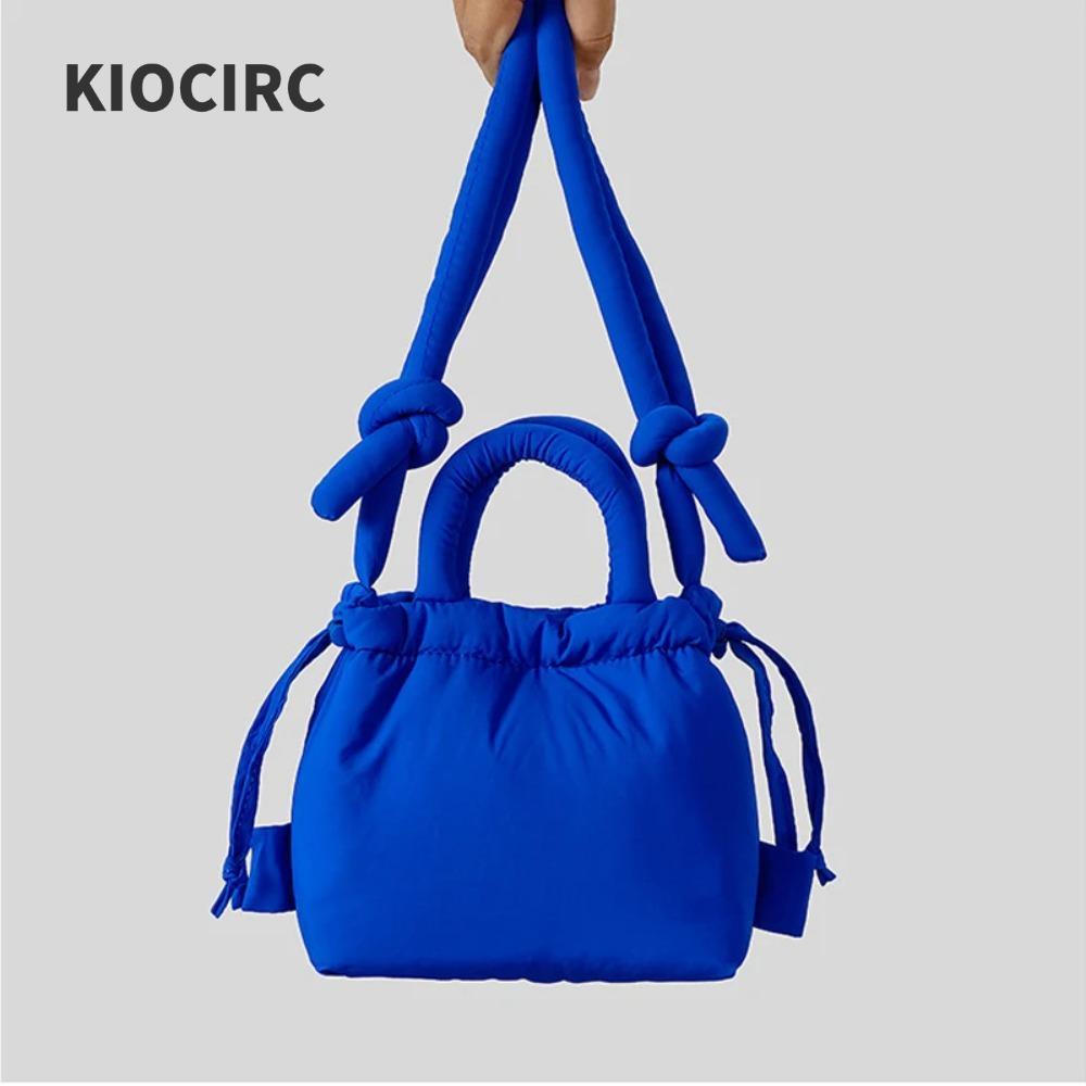 Túi Đeo Vai KIOCIRC, Túi Tote Puffer Mini Puffer, Túi Xách Nữ Cotton Đệm Nylon Thời Trang Nữ