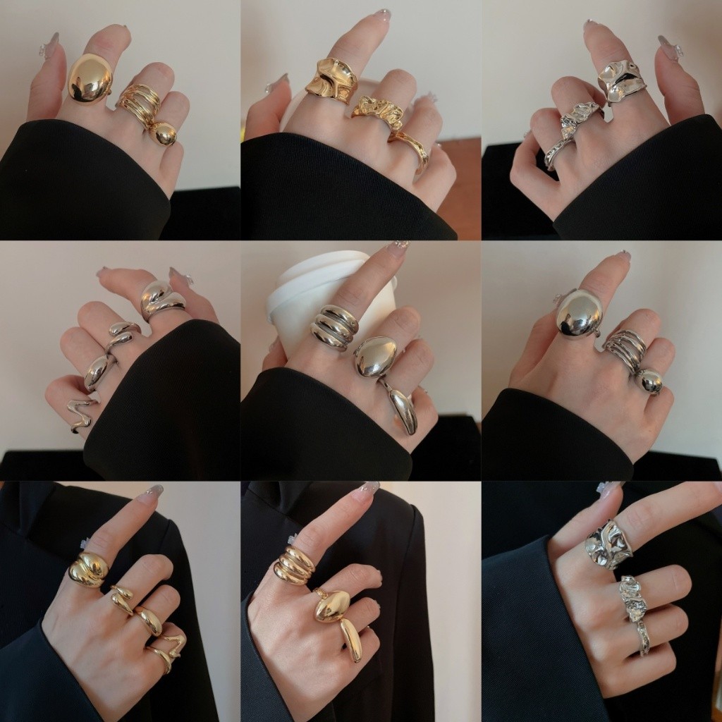 Vòng mở hình đậu nhiều lớp hình bầu dục đơn giản, thời trang và đa năng. Đó là phụ kiện đi lại thích hợp, cao cấp và thanh lịch