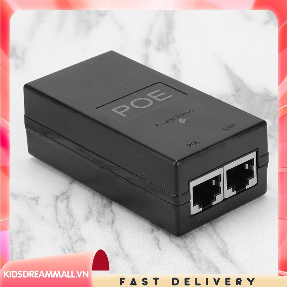 24V 0.5A 24W Máy Tính Để Bàn POE Power Injector Ethernet Adapter Di Động Tiêu Chuẩn Nguồn Điện Giám 
