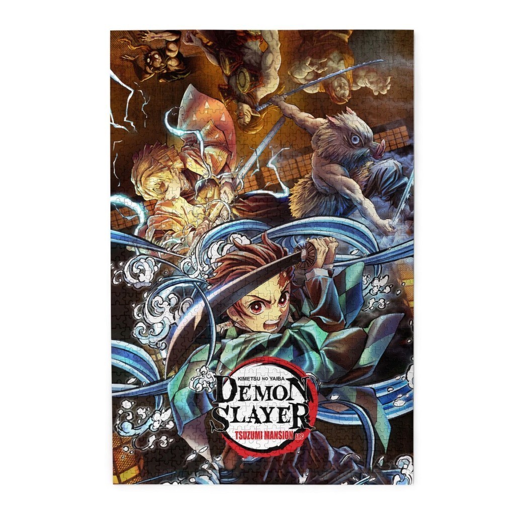 Ghost Slayer Infinite Train Chương Ghép Hình Trang Trí Nhà Gia Đình Vui Nhộn Trò Chơi Tương Tác W