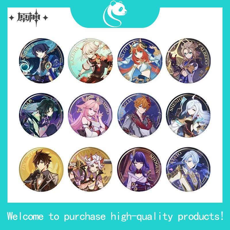 [Có sẵn] Huy hiệu/badge quan chấp hành Fatui Childe/Arlecchino/Dottore/Pantalone Official Genshin Im