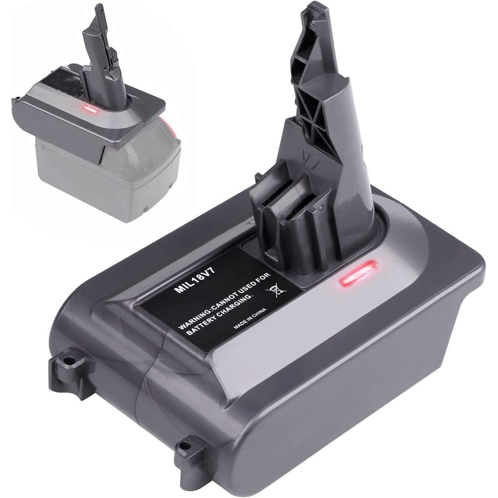 Bộ Chuyển Đổi Pin MIL18V7 Cho Dyson, Chuyển Đổi Cho Milwaukee M18 18V Li-ion Pin Cho Dyson V7 Motorh