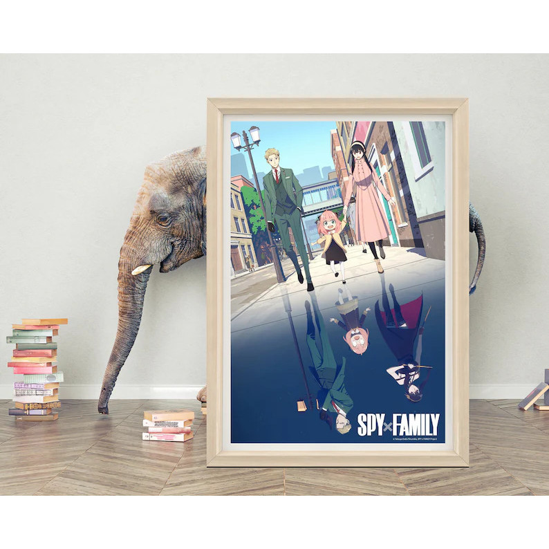 SPY x FAMILY Anime Poster Phim Nghệ Thuật Treo Tường | Poster Anime cổ điển | Trang trí tường vải lụ