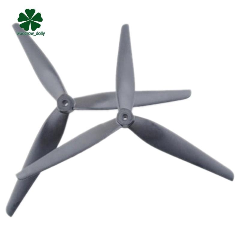 1 Cặp Cánh Quạt 10inch 10X4.5X3 3 Lưỡi CCW + CW Cánh Quạt Cho RC FPV Drone DIY Phần