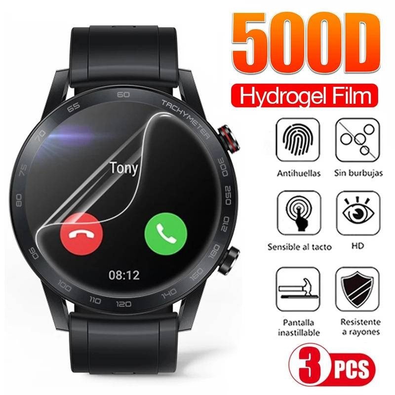 1-3 Chiếc Full Cover HD Trong Suốt Mềm Hydrogel Cho Honor Watch GS 5 4 3 3i Pro Phim Mềm Chống Thấm 
