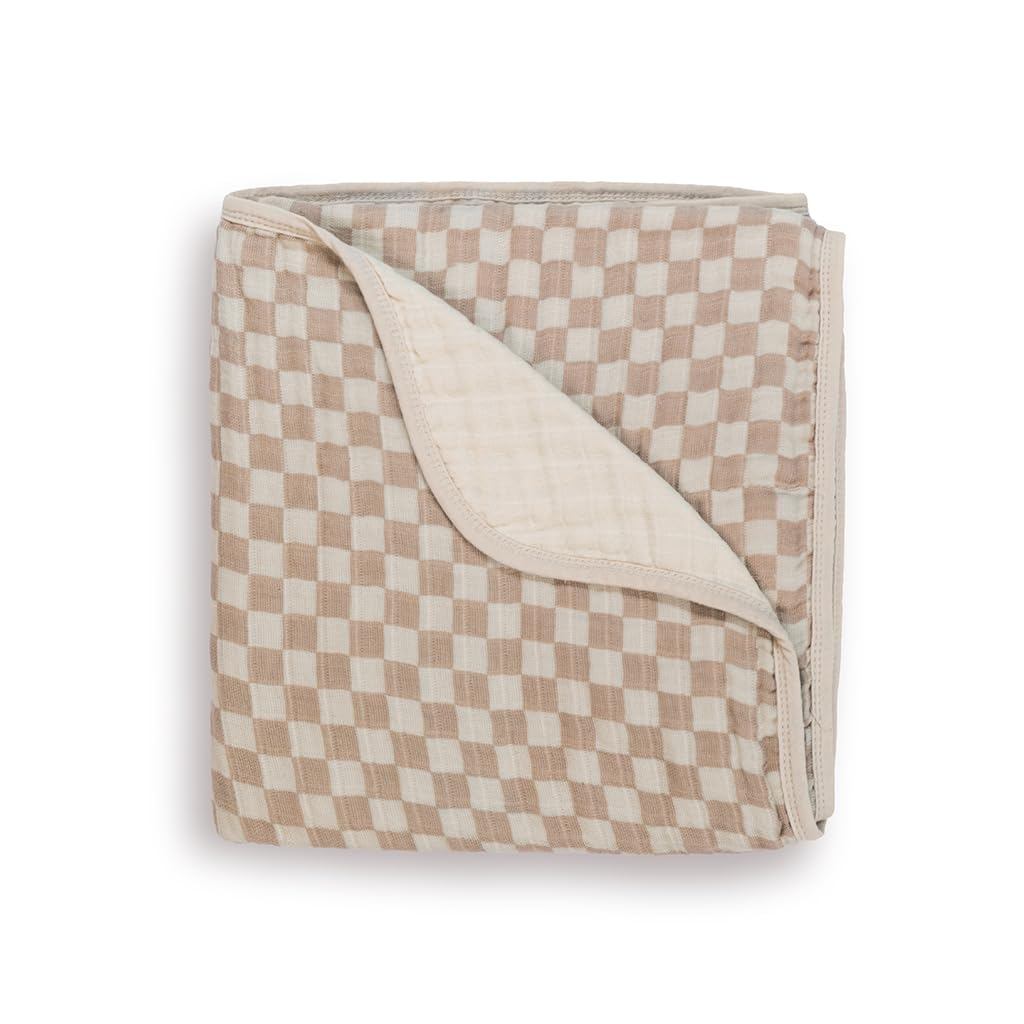 Chăn em bé Itzy Ritzy – Chăn đa năng bằng vải Cotton mềm Muslin - Có thể sử dụng làm thảm ngủ, nắp đ