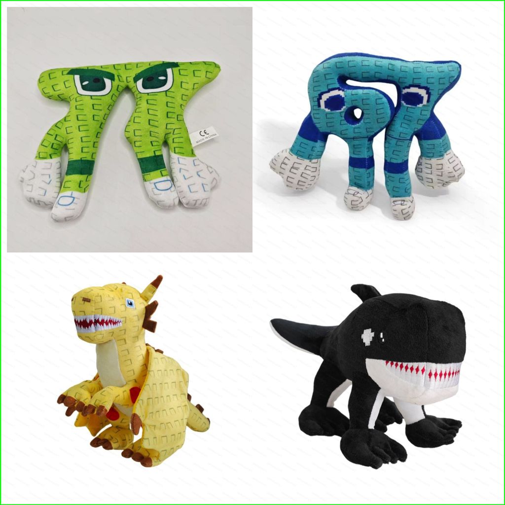 SS Roblox Trộm Brainrot 67 Tractoro Dinosauro Shark Plushie Game Hàng Hóa Búp Bê Nhồi Bông