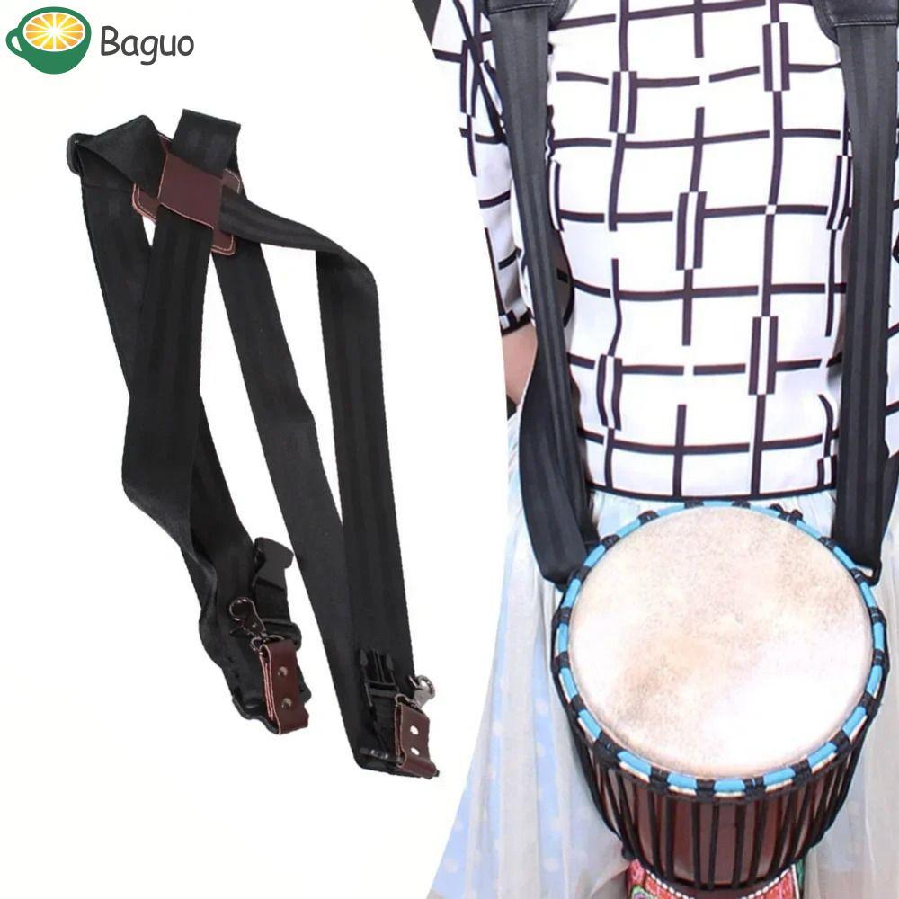 Dây đeo vai BAGUO Djembe, Dây đeo ba lô trống châu Phi dày có thể điều chỉnh, Dây đai trống tay bằng