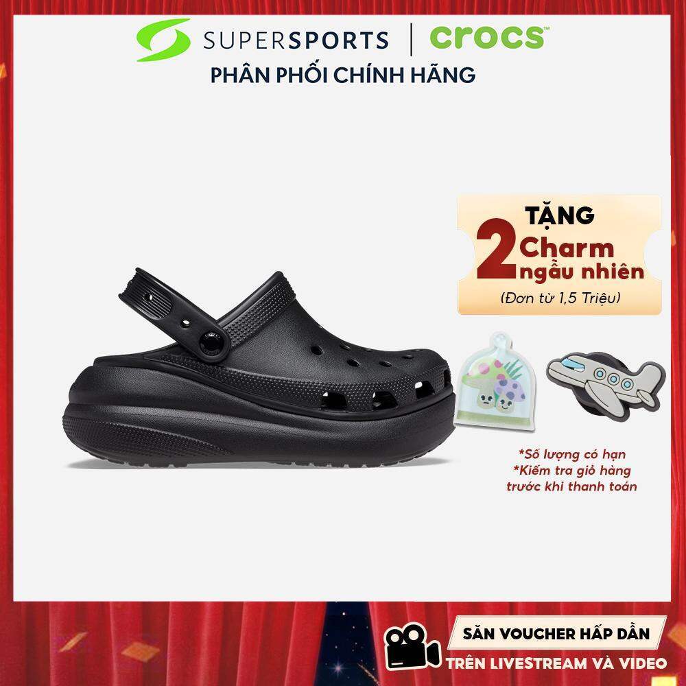 Giày Clog Unisex Crocs Classic Crush - Đen - 207521-001 ADS02 LS100 B000
