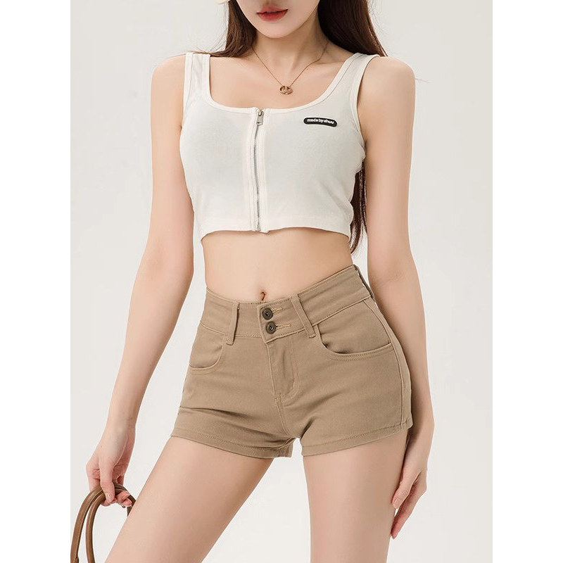 quần đùi nữ quần short jean nữ Quần short bò ôm mông hot girl kaki quần siêu ngắn gợi cảm co giãn th