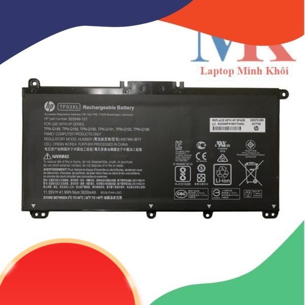 Pin Laptop HP Pavilion 14-BP 14-BF 14-BK 15-CC 15-CD TF03XL HT03XL