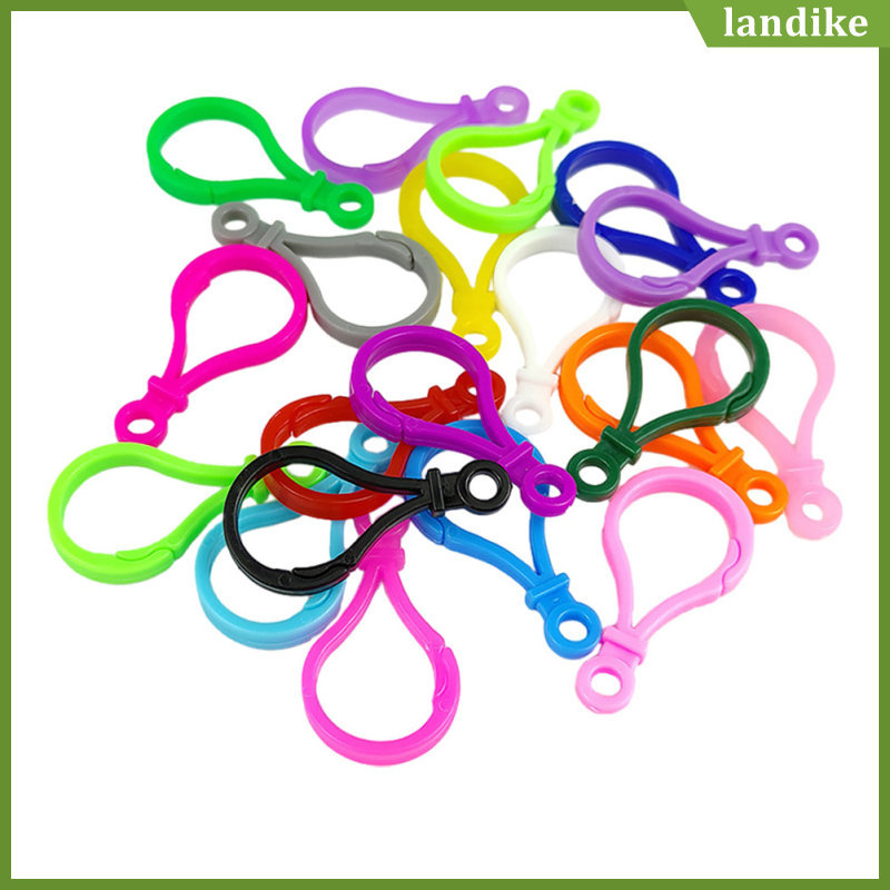 Móc Khóa Móc Chìa Khóa Thủ Công Móc Khóa Phụ Kiện Lỗ Đuôi 100 Chiếc landike