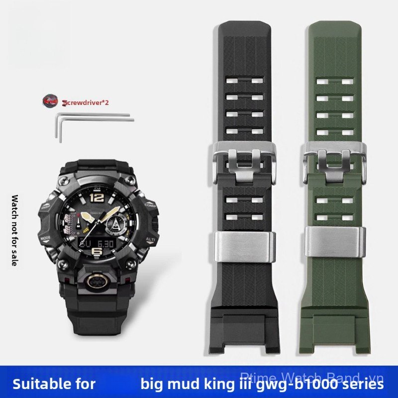 Dây đeo đồng hồ bằng nhựa khắc đặc biệt cho GWG-B1000, Tương thích với 5713 Phong trào thế hệ thứ 3 