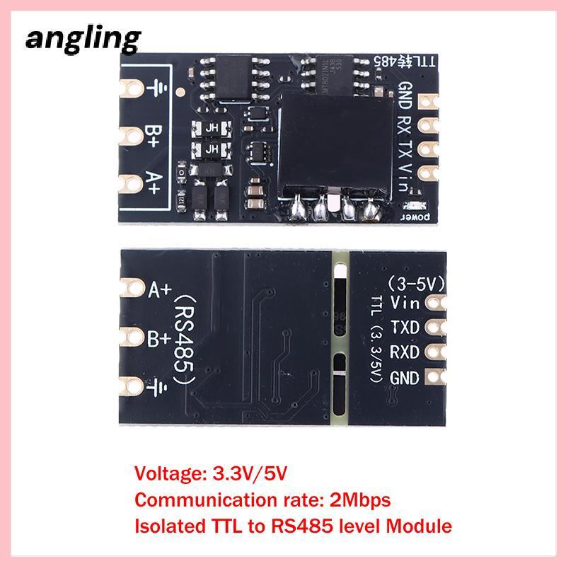 Angling 1 / 2 Cái Cách ly TTL sang RS485 Mô-đun bảng cấp Serial Tự động đảo ngược tốc độ cao 2Mbps N