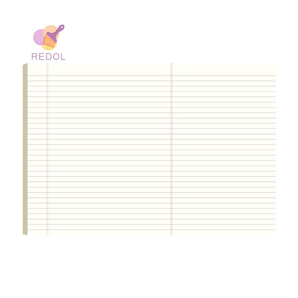 REPKG 50 tờ A3 Notebook, Học sinh Viết Giấy nháp có thể xé được, Lập kế hoạch tư duy đơn giản A3 Not