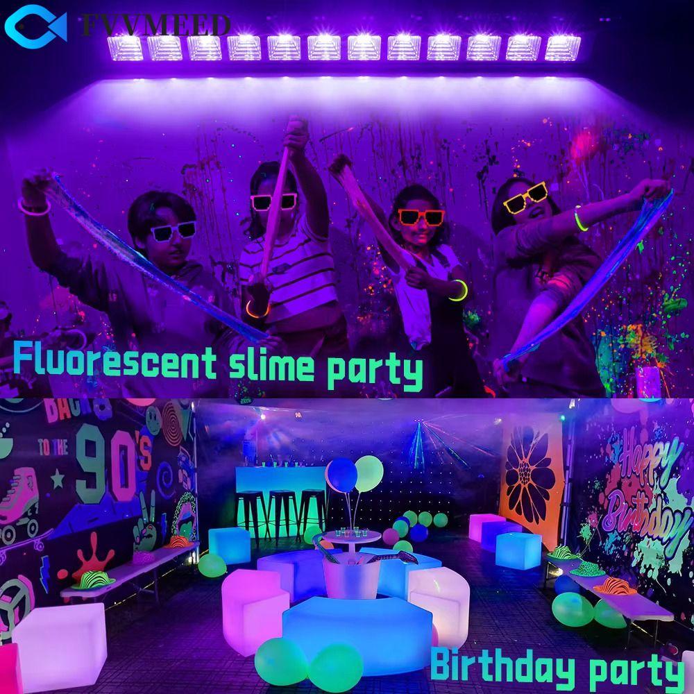 FVVMEED UV Disco DJ Light, 40LED Strips Đèn LED UV Wall Washer Light 36W, Dây đèn đen 395nm có thể đ