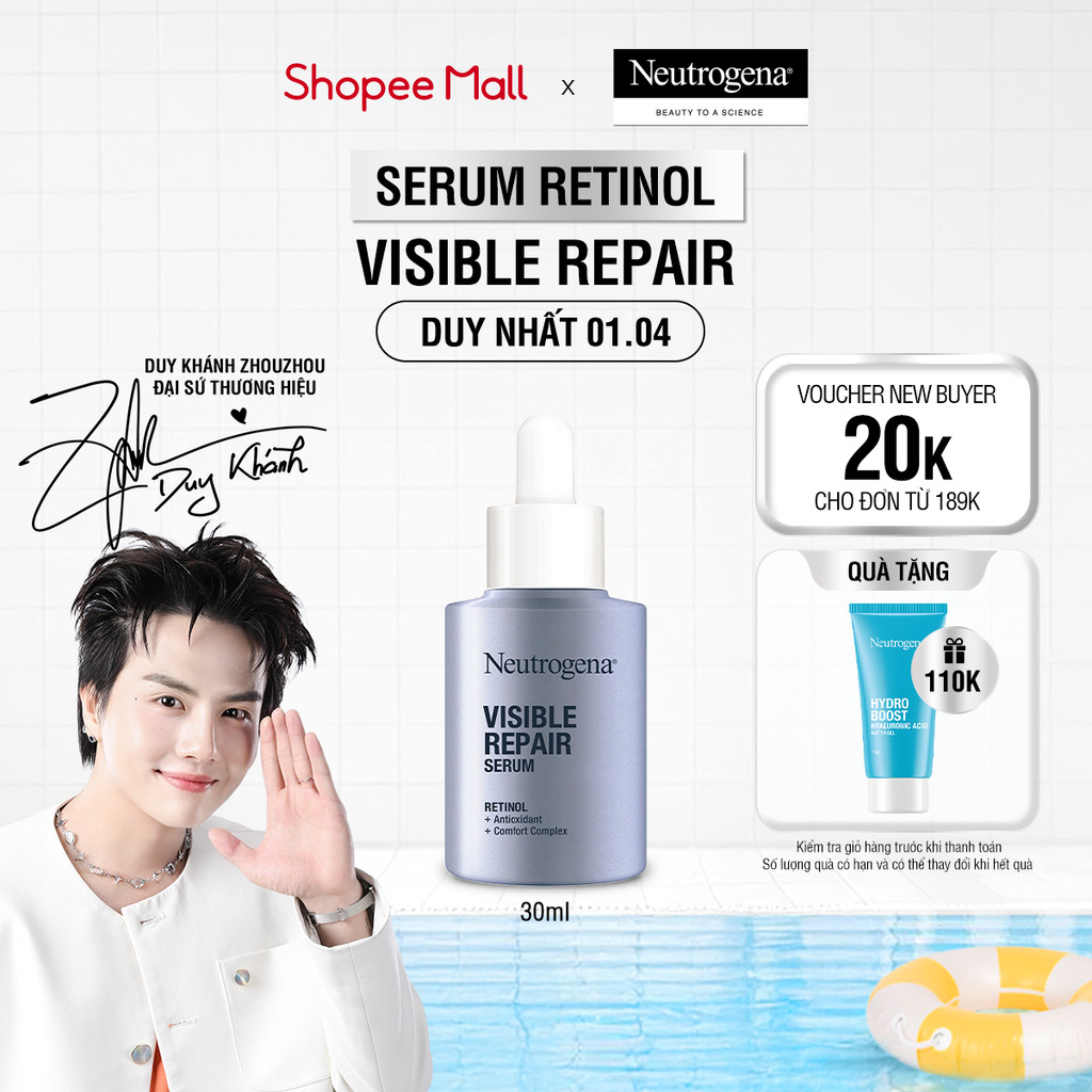 Serum Retinol Chống Lão Hóa Giảm Nhăn Neutrogena® Visible Repair Serum (30ml)