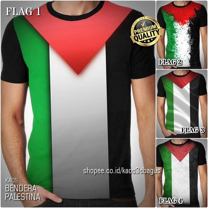 Áo thun cờ Palestine Intifada Free Palestine Gaza Chiến binh Hồi giáo Jihad Phân phối cao cấp