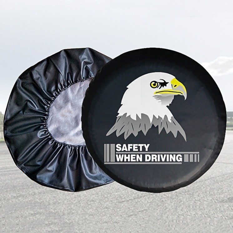 Vỏ lốp ô tô Vỏ lốp dự phòng EAGLE Quốc kỳ EAGLE EAGLE LOGO Da RV Trailer Vỏ bảo vệ