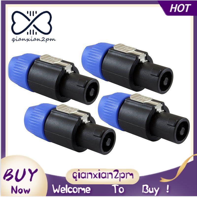 Loa Cắm Khóa Xoắn 4 Cực Loa Cắm Tương Thích Với Speakon NL4FC, NL4FX, NLT4X, NL2FC - 4 GÓI