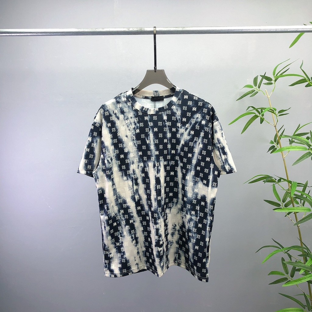 FFCD   Amiri Short Sleeve T Shirt with Full Digital Print Unisex Cotton Inner Wear