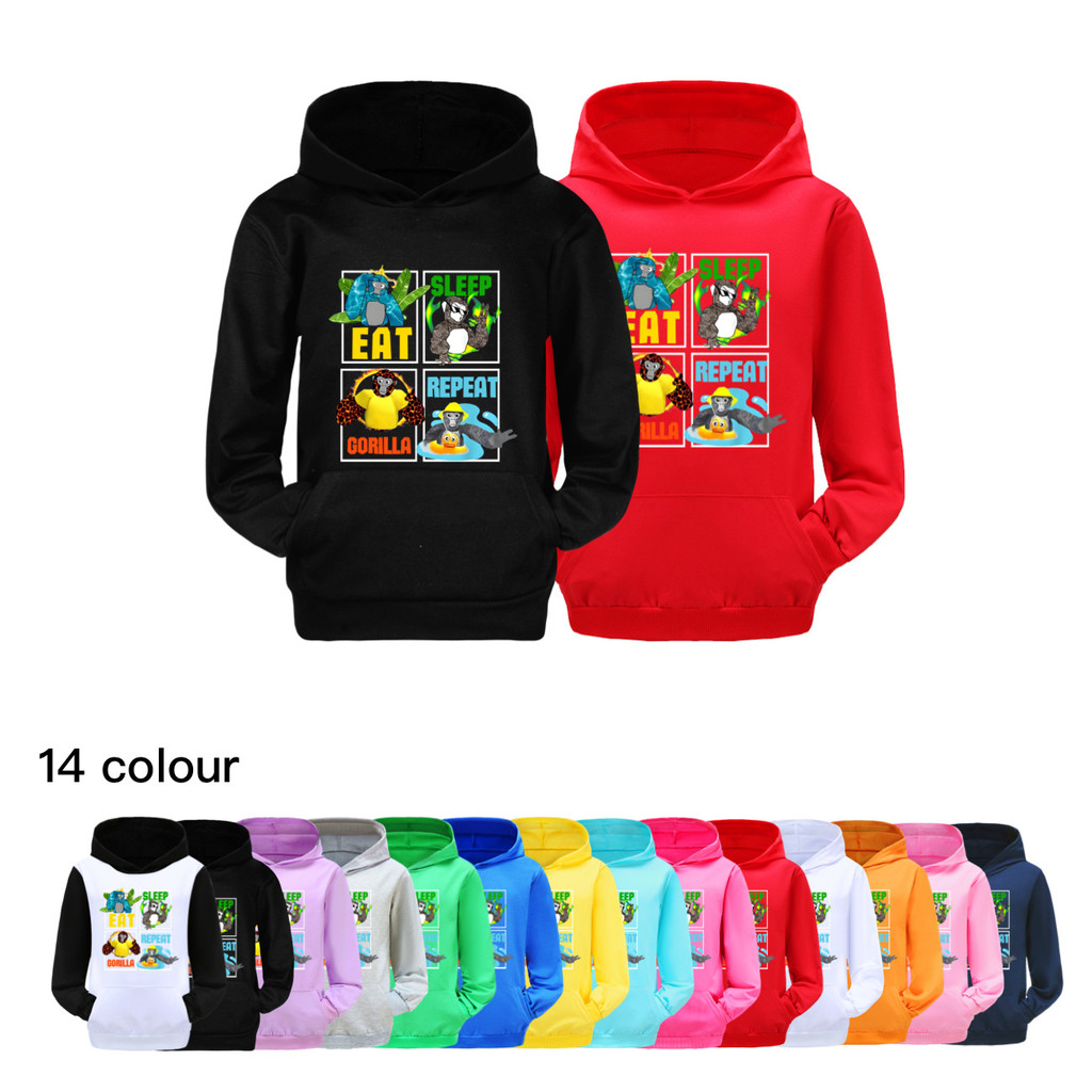 4253 Bé Trai Bé Gái Gorilla Tag King Kong In Hình Áo Khoác Tay Dài Thường Ngày