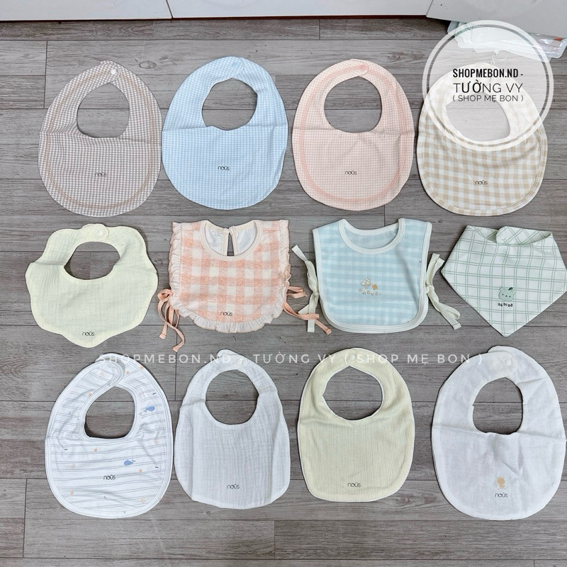 Yếm Nous cho bé trai bé gái - yếm xô , muslin, peptit