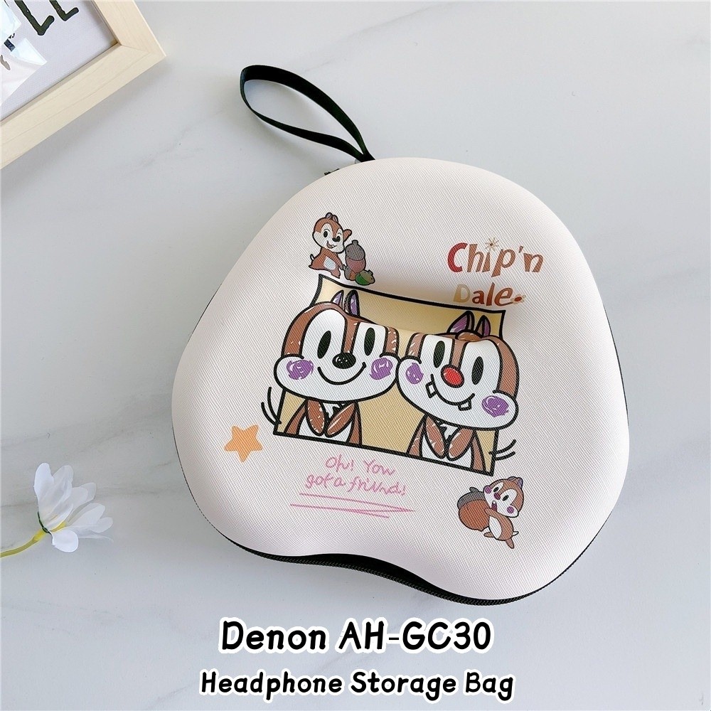 [Yoshida] Dành cho hộp đựng tai nghe Denon AH-GC30 Cặp đôi Túi đựng tai nghe họa tiết dễ thương Hộp 