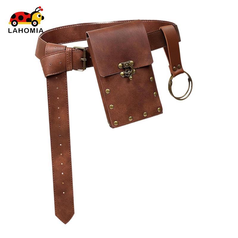 Túi thắt lưng Túi thắt lưng Phụ kiện trang phục độc đáo Đai hiệp sĩ Giá đỡ điện thoại Steampunk cho lễ hội biểu diễn Lễ hội Halloween