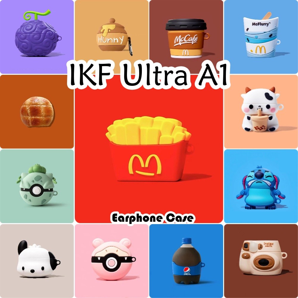 【 imamura 】 Dành Cho IKF Ultra A1 Vỏ Tai Nghe Hoạt Hình Tạo Kiểu Thời Trang Vỏ Silicon Mềm NO.2