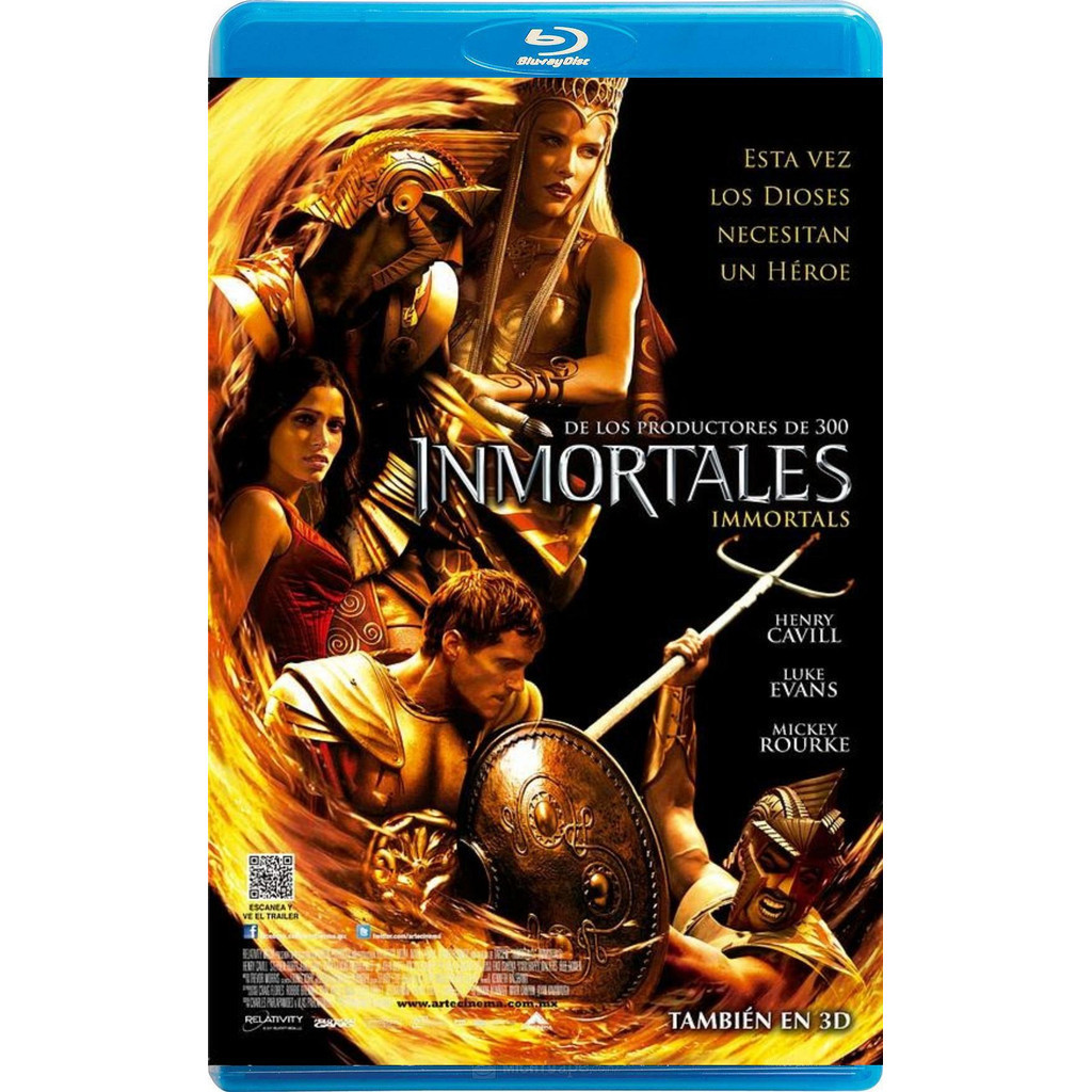 BD Blu-Ray Movie--God Of War / Shocking God Of War / Immortals (2011)